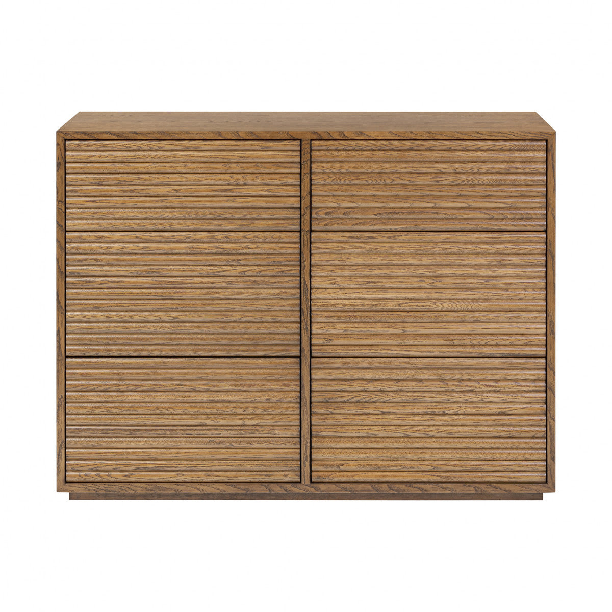 Charlton Ribbed Walnut Chest of Drawers | Stylish & Practical Storage