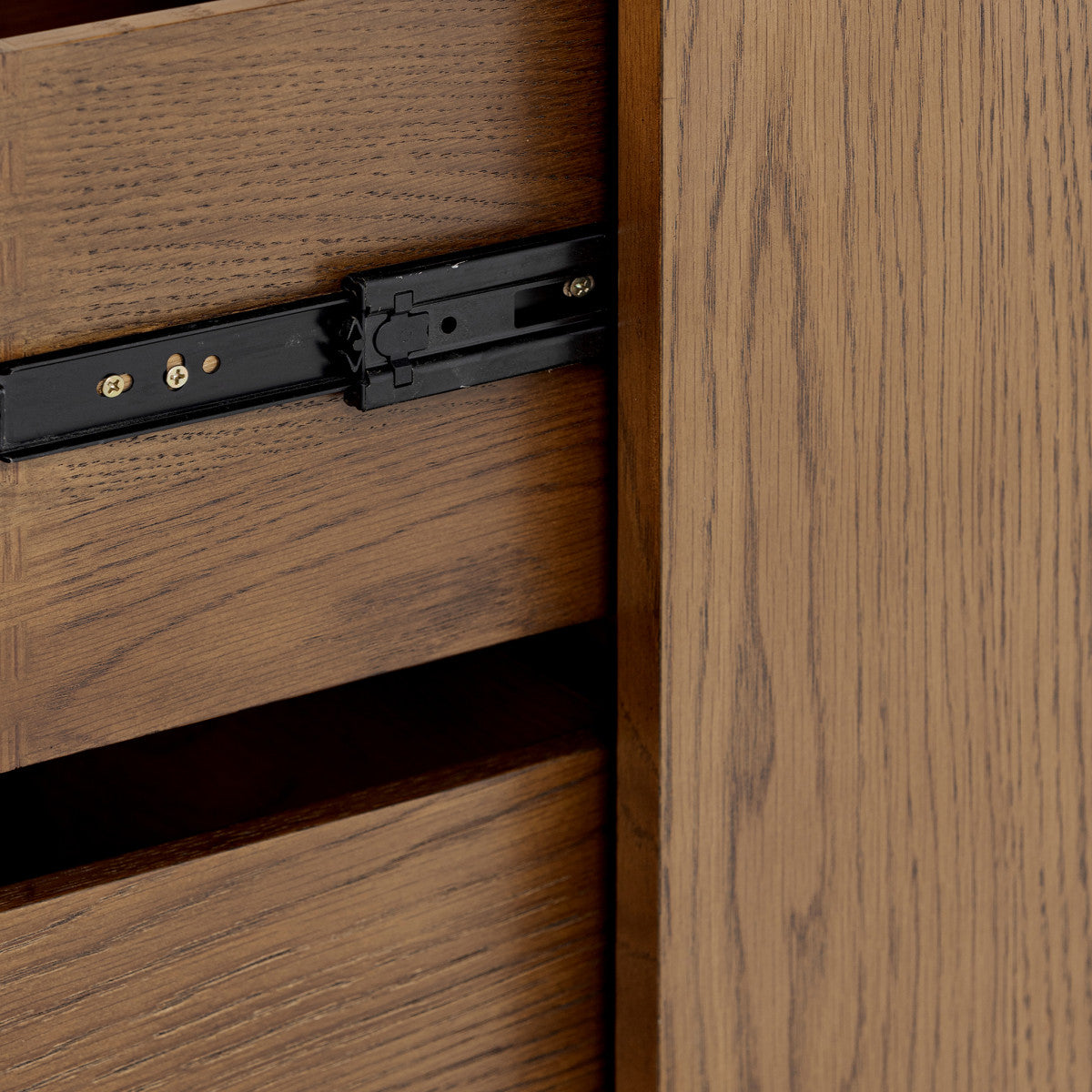 Charlton Walnut Bedside | 2 Drawers & Ribbed Panels