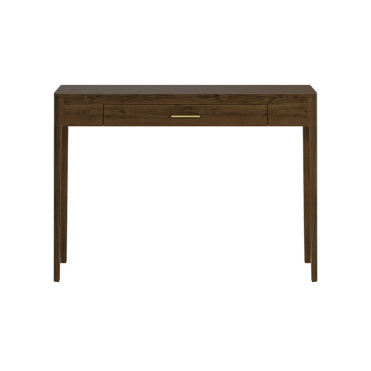 Abberley Brown Console Table | Solid Oak & Bronze Handle