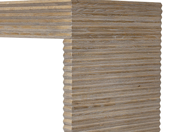 Wickham Ribbed Oak Console | Horizontal Ribbing, Modern Design