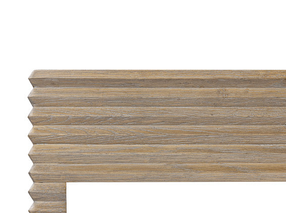 Wickham Ribbed Oak Console - The Elegant Living
