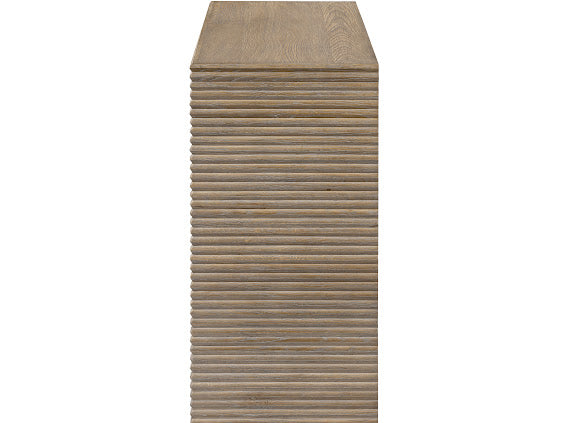 Wickham Ribbed Oak Console | Horizontal Ribbing, Modern Design