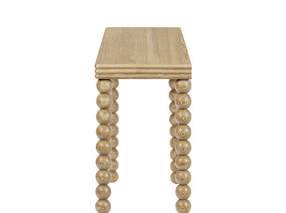 Bedwyn Console Table | Natural Oak with Sphere Legs