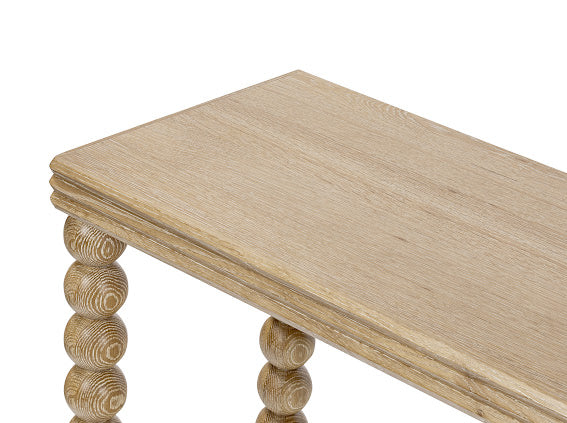 Bedwyn Console Table | Natural Oak with Sphere Legs