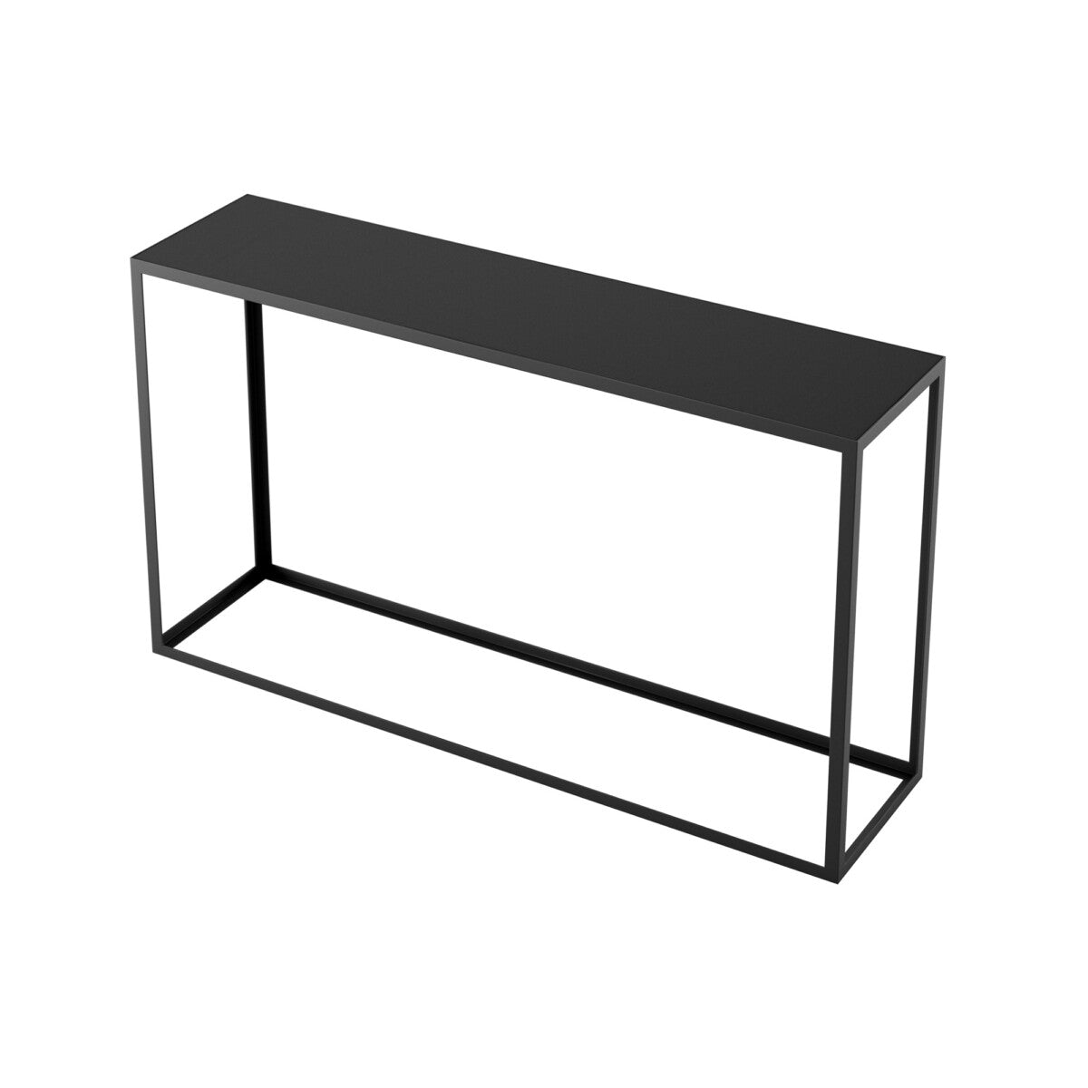 Grafton Console Table - Industrial Style with Faux Concrete Top