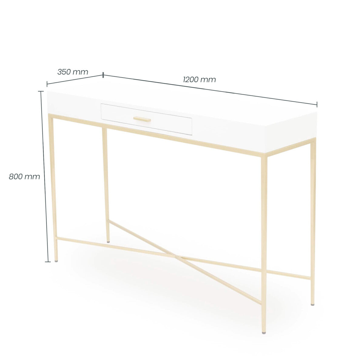 Berkeley Console | White - The Elegant Living