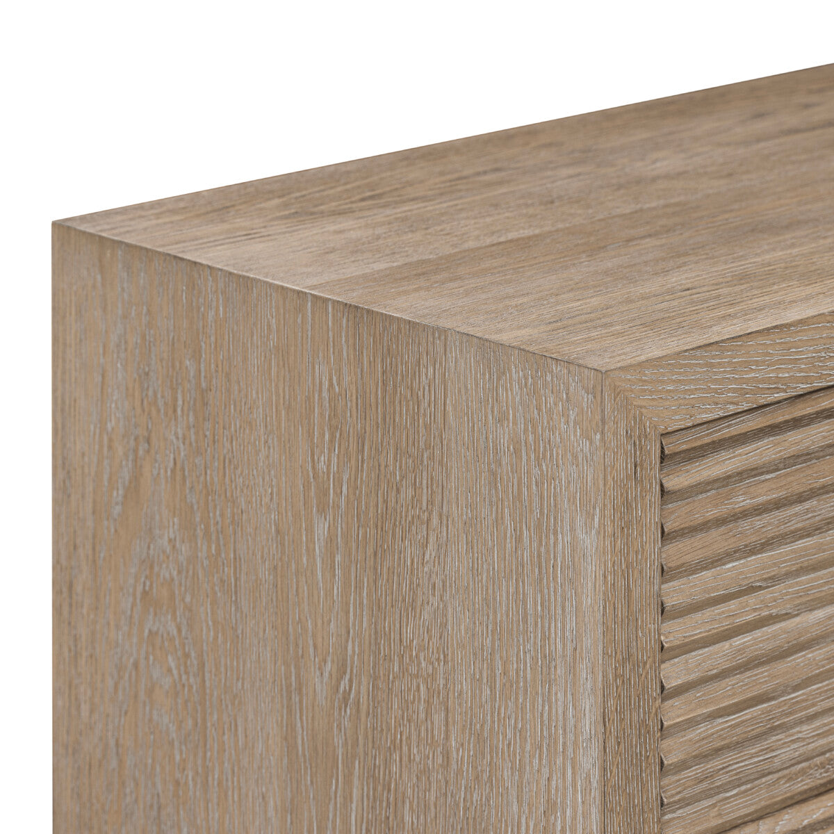 Wickham Ribbed Oak Chest of Drawers | 4 Soft-Close Push Drawers