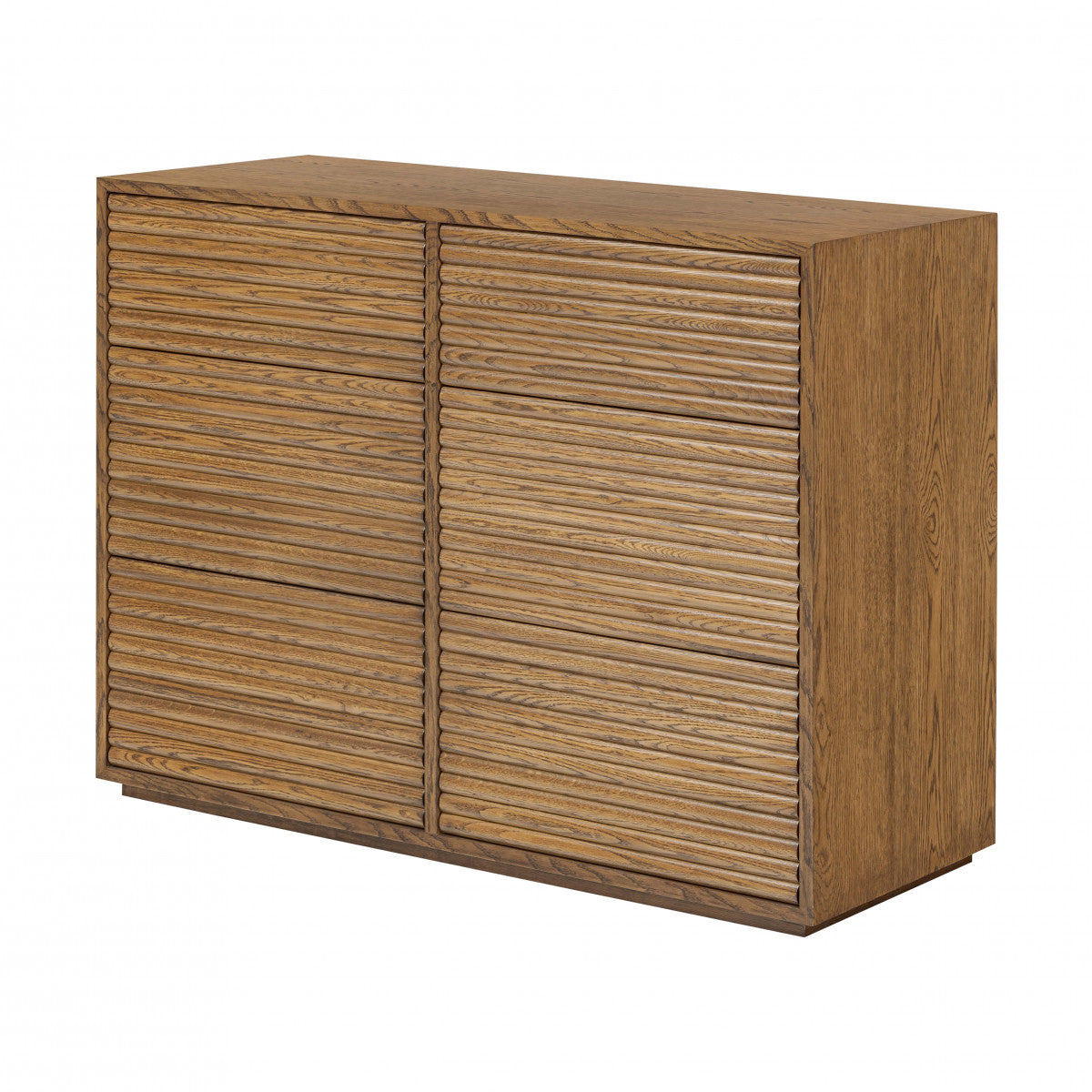 Charlton Ribbed Walnut Chest of Drawers | Stylish & Practical Storage