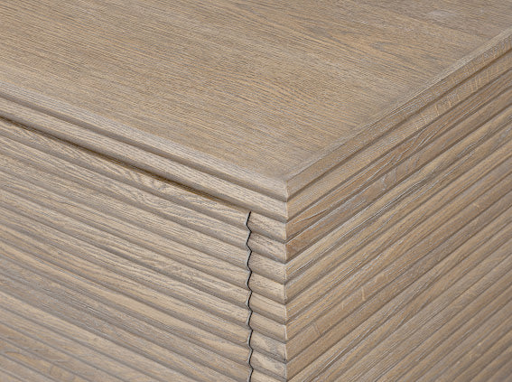 Wickham Ribbed Oak Sideboard - The Elegant Living