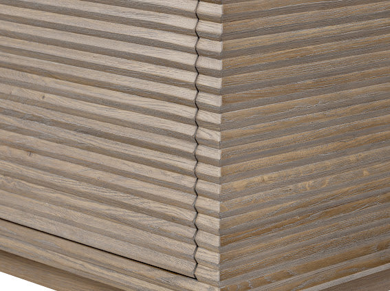 Wickham Ribbed Oak Sideboard - The Elegant Living