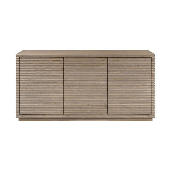 Wickham Ribbed Oak Sideboard | 3 Doors, Ample Storage