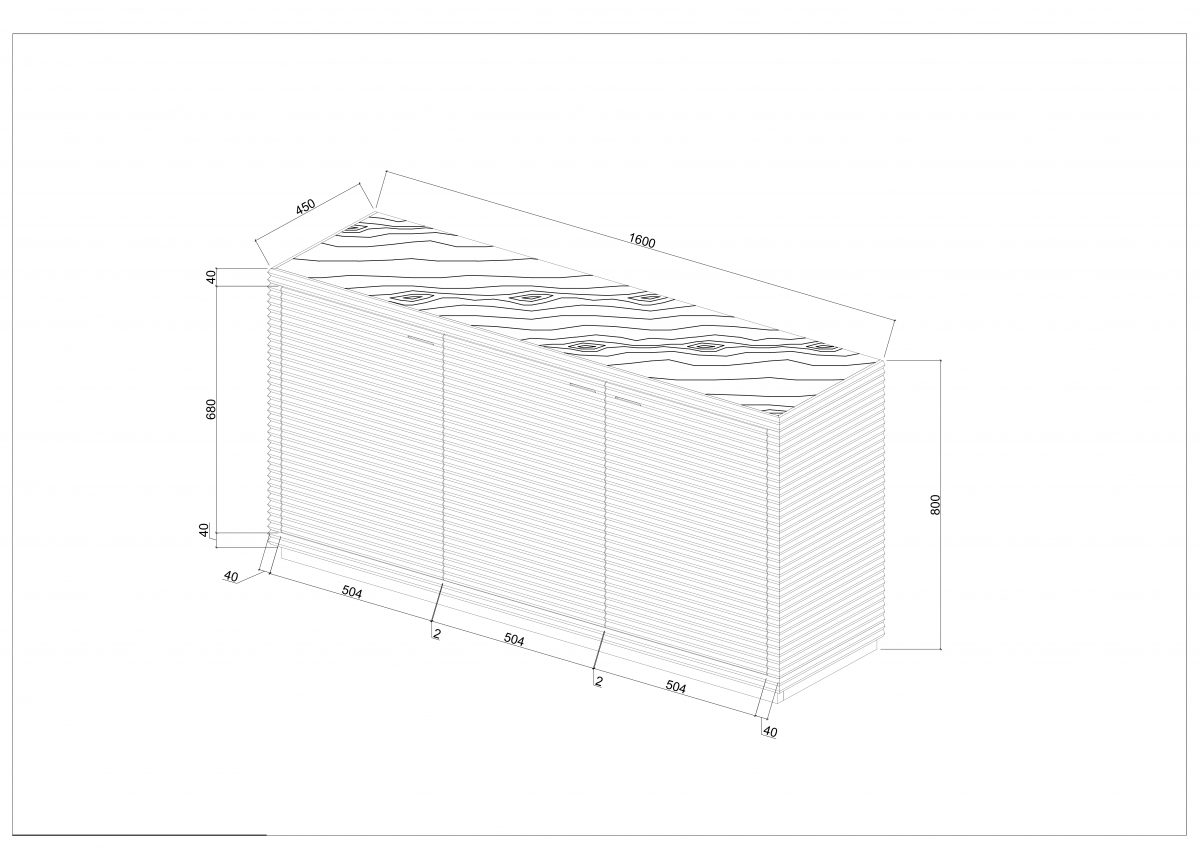 Wickham Ribbed Oak Sideboard - The Elegant Living