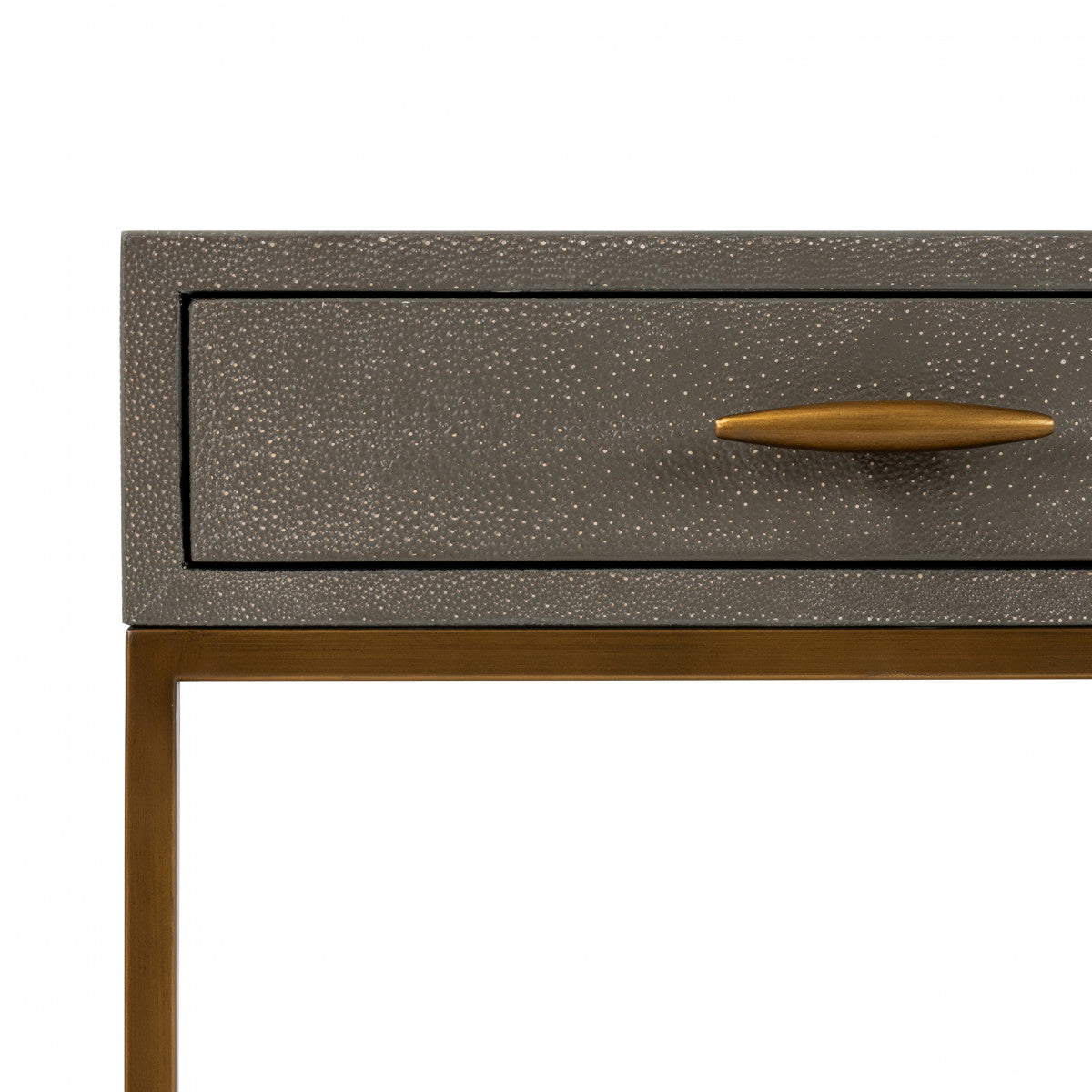 Hampton Bedside | Grey Shagreen - The Elegant Living