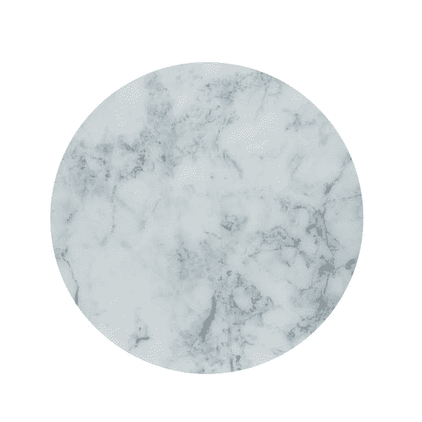 Crofton Round Coffee Table | White Marble Glass Top