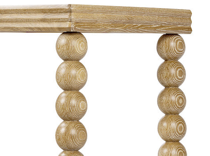 Bedwyn Console Table | Natural Oak with Sphere Legs