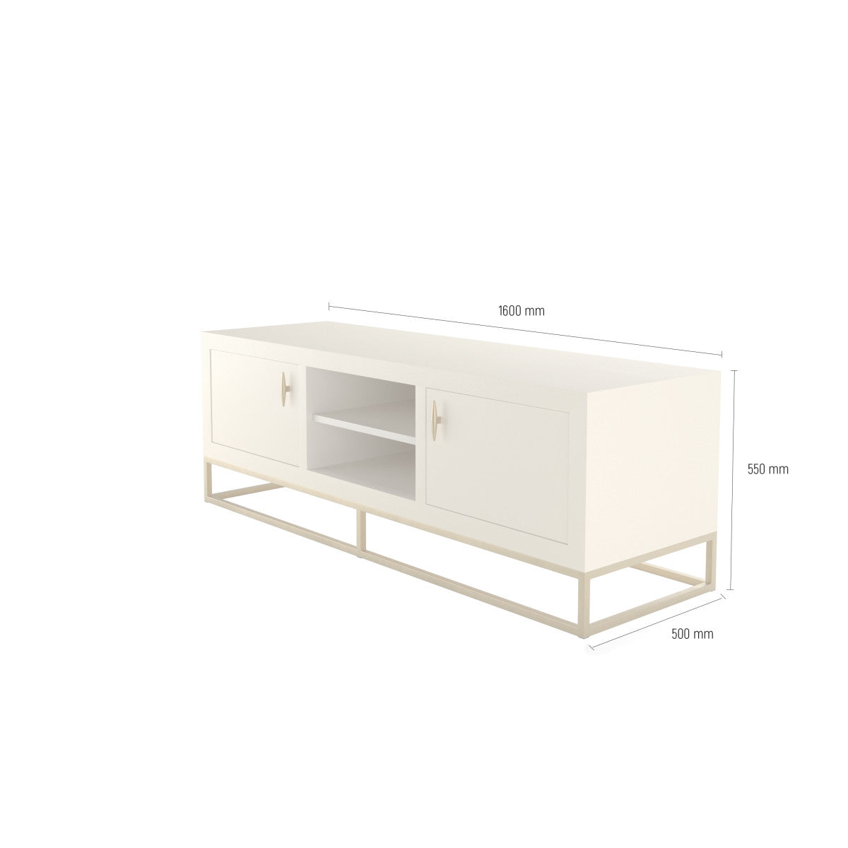 Hampton TV Unit | Ivory Shagreen - The Elegant Living